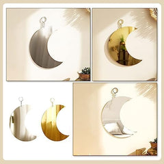 2pcs Acrylic Moon Wall Hanging 12 Inch Each