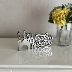 Ramadan Kareem Tabletop Decor in English with Minaret