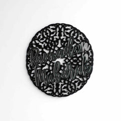 Ramadan Mubarak Islamic Gift Wall Art - Circular Design